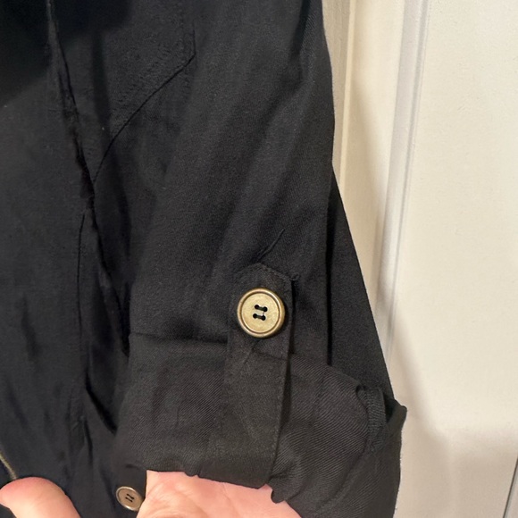 Lightweight Bomber style Jacket - Black, Size Small - Picture 4 of 6